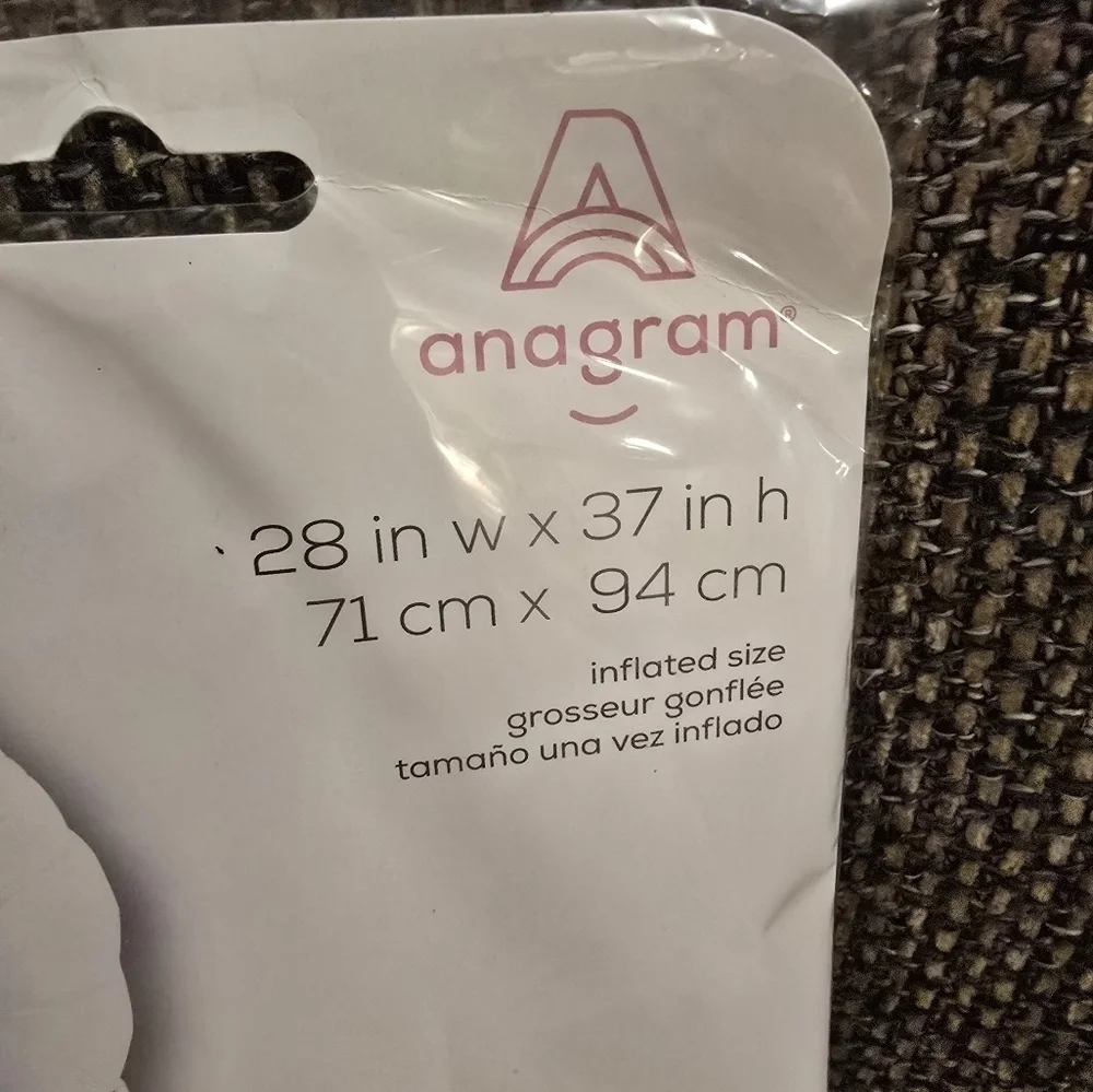 NEW Just Married Anagram latex supershape large Balloon